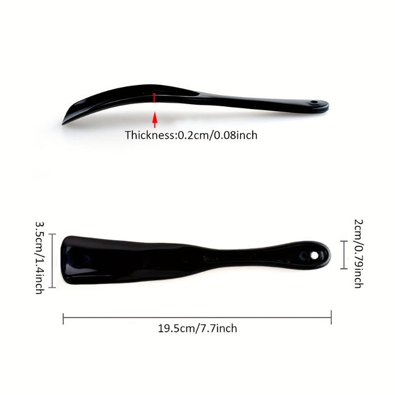 2Pcs-Red Short Handle Plastic Shoehorn Hangable Unbreakable Shoe Lifter For Elderly Children Pregnant Women Household Use
