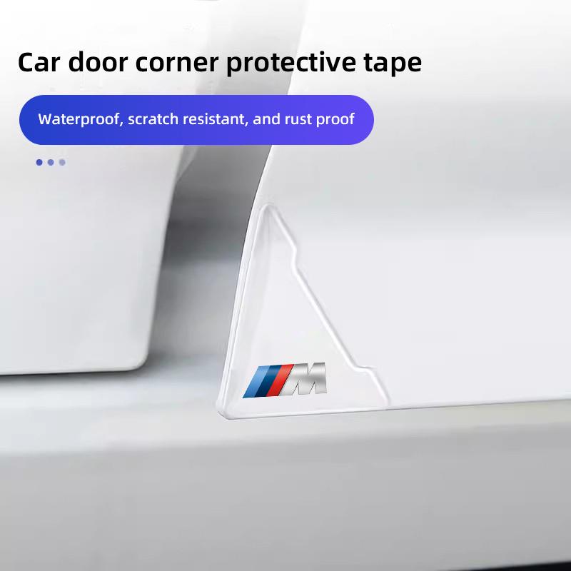 4PCS Car Door Anti-collision Corner Protectors Stickers For BMW E46 E90 E60 F30 F10 E39 E36 F20 G20 G30 E92 E87 E91 X5 E70 F11 VM4