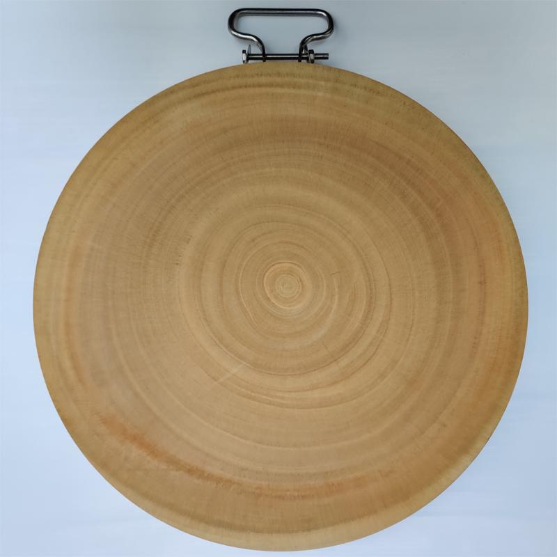 Yunnan Soapberry Solid Wood Round Cutting Board - Thickened Kitchen Chopping Block