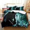Vampire Beding Set Single Twin Ful Quen King-Sized Dimensionsd Dimensions Bed Linen Set Aldult Kid Bedrom Duvetcover Sets 3D Print Anime Werewolf