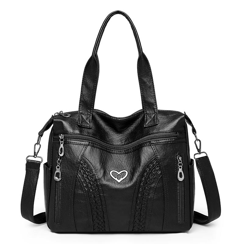 Women's Handbag Soft Leather Shoulder Bag Large Capacity Tote Bag