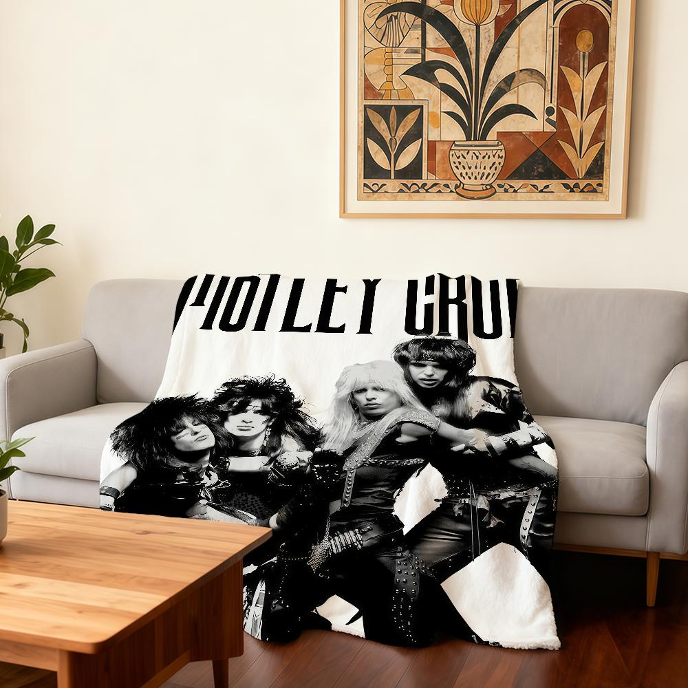 Популярный группа M-Motley C-Crues Одеяло Супер Теплое Удобное Плюшевое Одеяло-Плед для Ребенка Дома Дивана Спальни Подарок 30x40in