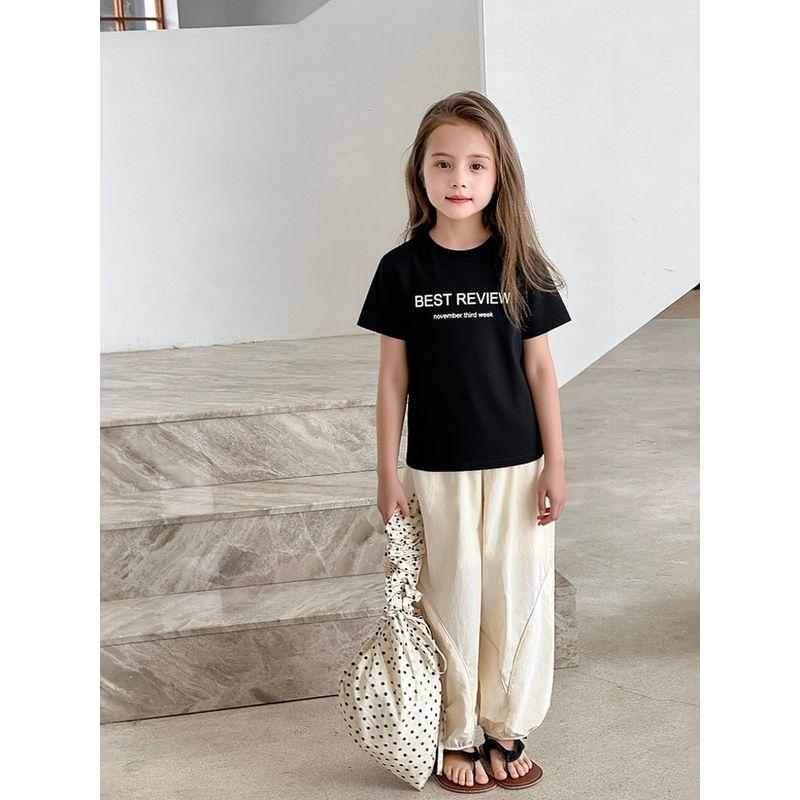 Brand Name Children's 2024 Summer New Short-Sleeve T-Shirts for Older Kids, Girls' Clothing, Boys' Half-Sleeve Shirts, Pure Cotton with Prints