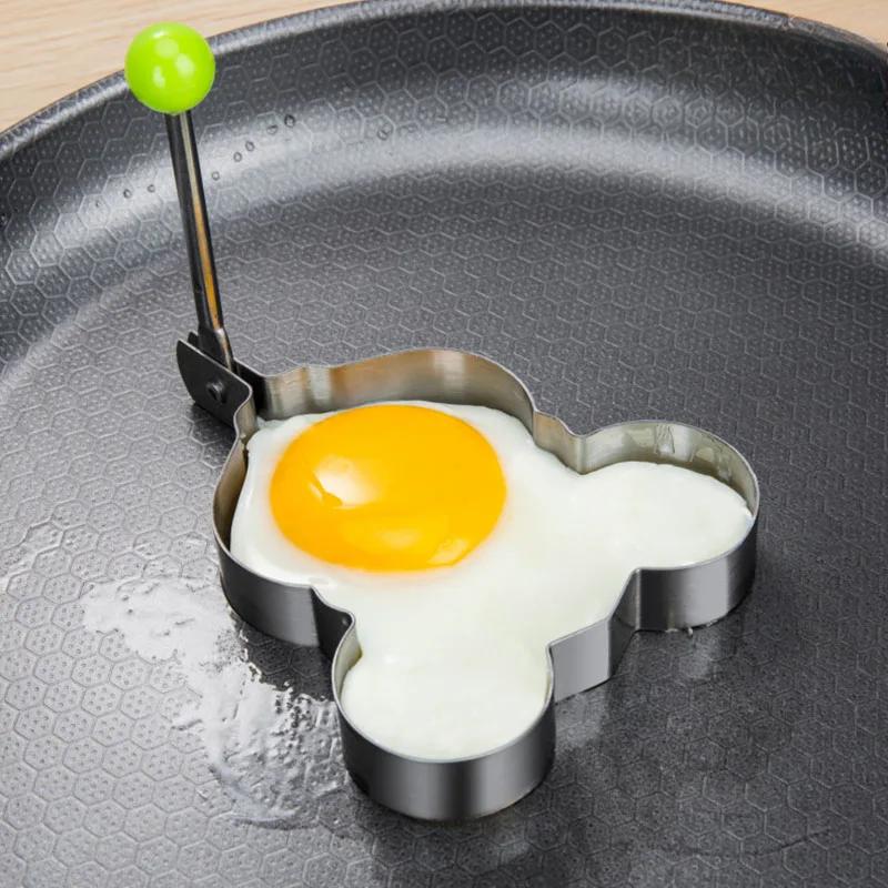 Stainless Steel Fried Egg Mold Heart Pancake Maker Breakfast Baking Omelette Rings Cooking Tools Kitchen Accessories Gadget