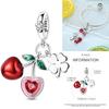 Inlaid Zirconium Sun 925 Silver Travel Balloon Butterfly Love Family Sister Heart Charm Fits Women Jewelry