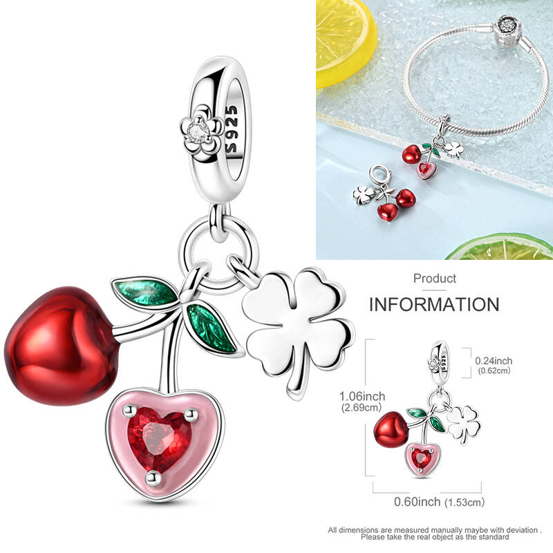 Inlaid Zirconium Sun 925 Silver Travel Balloon Butterfly Love Family Sister Heart Charm Fits Women Jewelry