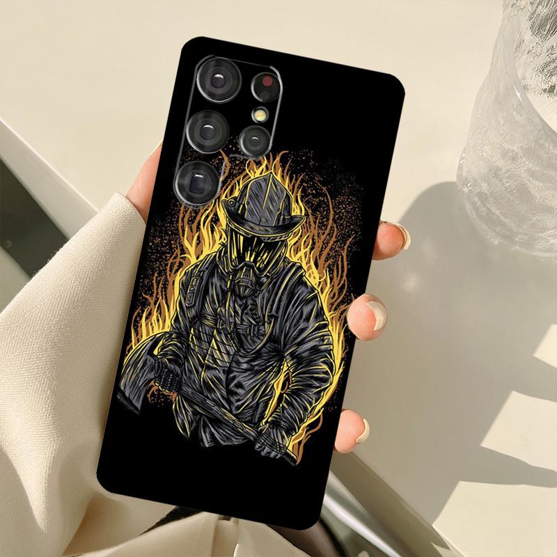 Firefighter Heroes Fireman Case For Samsung Galaxy S23 Ultra S21 S22 S24 S25 Ultra S9 S10 Plus S25 FE S20 FE Back Cover