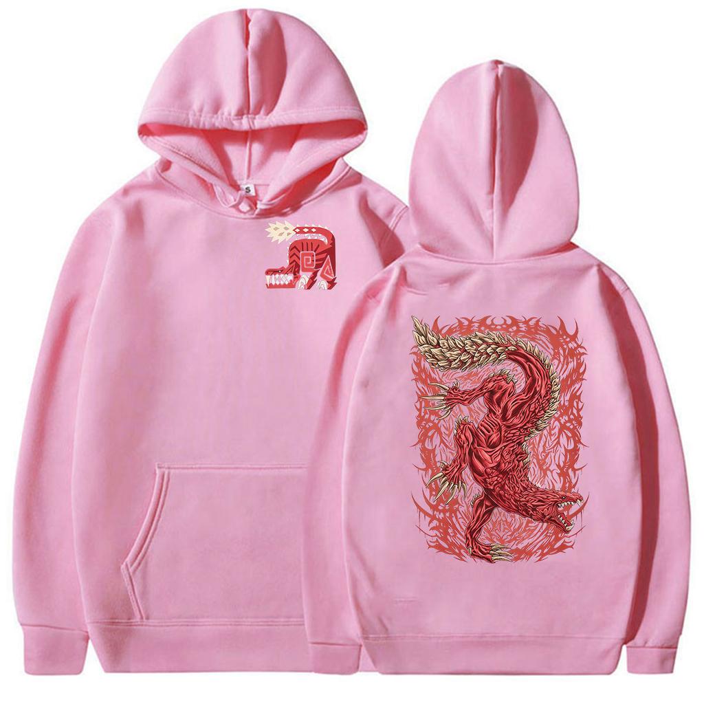 Hot Game Monster Hunter Odogaron Predator of The Rotten Vale Hoodie Women Long Sleeve Vintage Fashion Pullover Sweatshirt