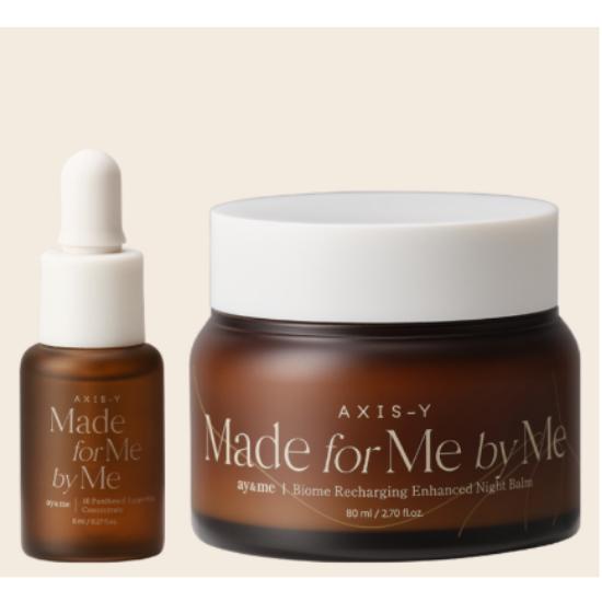 Biome Recharging Night Renewal Set Probiotic Overnight Repair Skincare Kit Set (Essence 8ml + Cream 80ml)