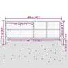 Garden Gate Galvanized Steel 400 X 125 Cm Silver