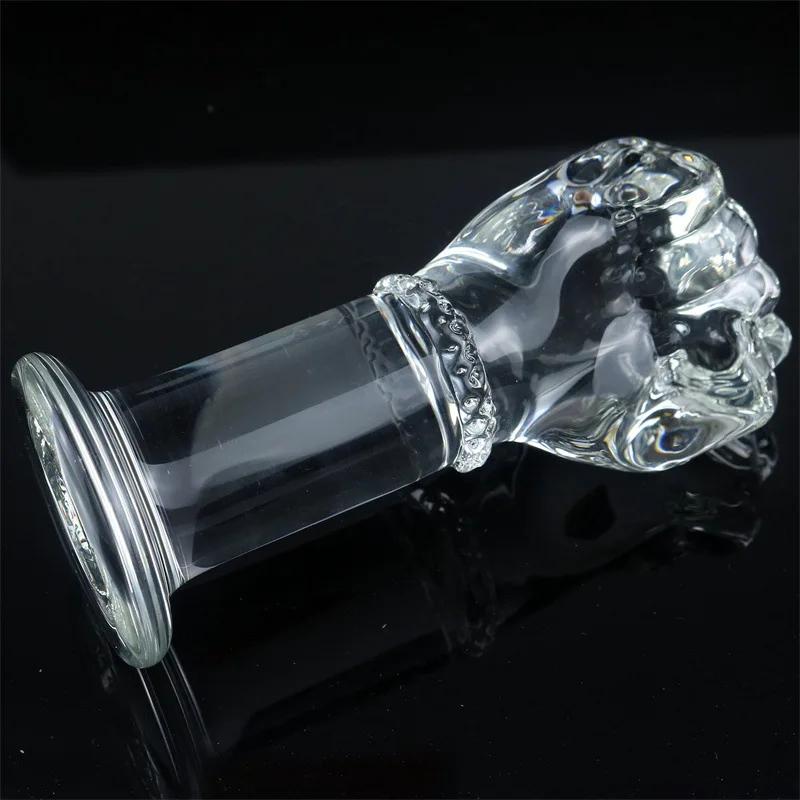 Super Huge Glass Simulation Fist Dildo Hand G Spot Anal Plug Vaginal Masturbation Sex Toys Fantasy Dildos