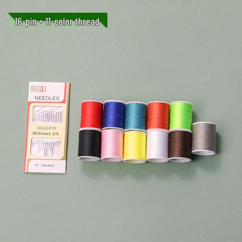 Portable Magnetic Sewing Kit: Multifunctional Home Sewing Tools with Needle and Thread Box.