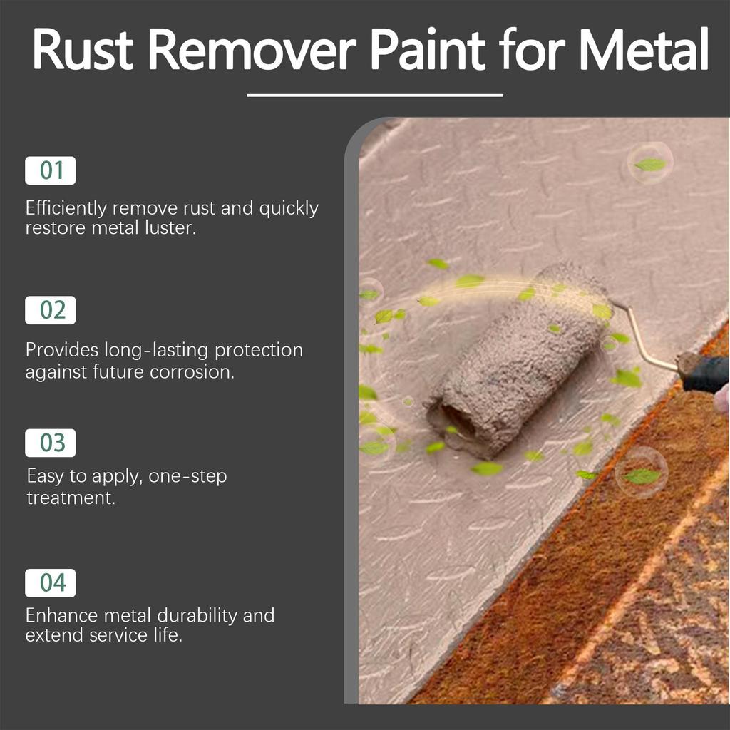 150g Metal Rust Removal Paint Metal Surface Rust Removal & Rust Prevention Long Lasting Protection Rust Quick Drying With Brush