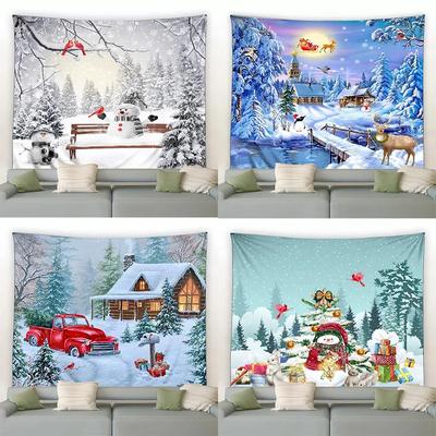 Christmas Luxury Tapestry Bedroom Living Room Home Christmas Decoration