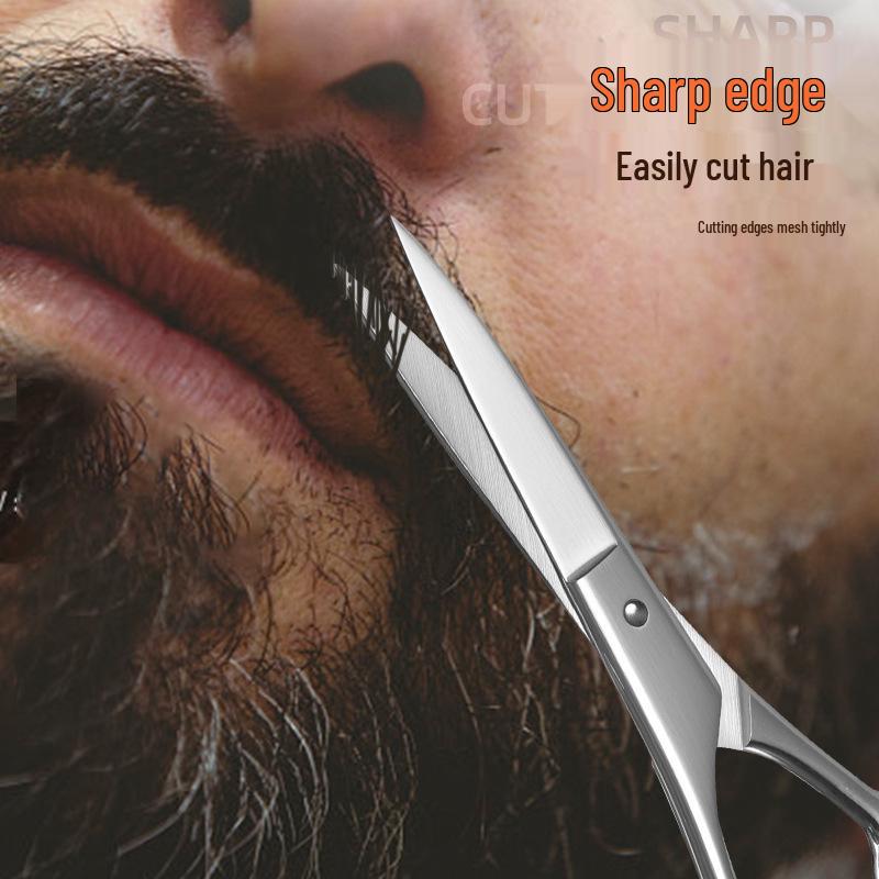 Stainless Steel Men's Beard and Eyebrow Grooming Scissors Set