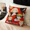 Anime Tokyo Reve Nger Pillow Covers Cartoon Sofa Decorative Home Double-sided Printing Short Plush Cute Cushion Cover