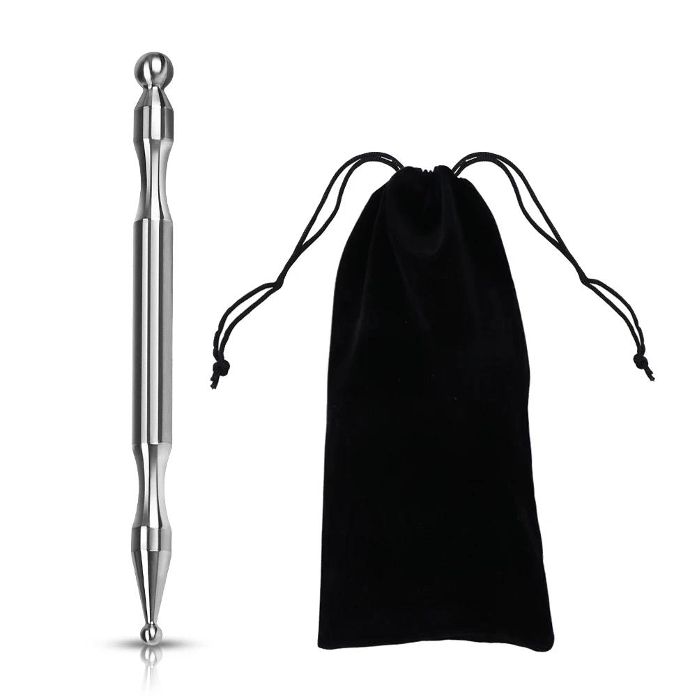 Facial Reflexology Body Massage Tool Acupuncture Pen Retractable Double Headed Point Probe Pen for Face Massager Massage Stick