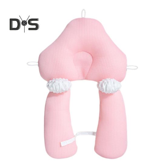 Beruhigendes Baby-Schlafkissen für die richtige Kopfform. U-förmiges Design zur Vermeidung von Plattköpfen und zur Vermeidung von Rollen und Fallen. Doppelseitig zum Heizen und Kühlen.