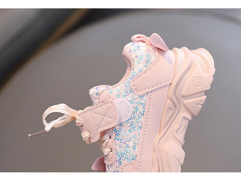 Girls' Bowknot Soft Sole Non-Slip Sneakers for Ages 1-6 - Breathable and Versatile