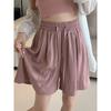 Ice Silk Shorts Girls Summer Thin Section Loose Drape Large Size Straight Cool Straight Simple Wide-leg Five-point Pants