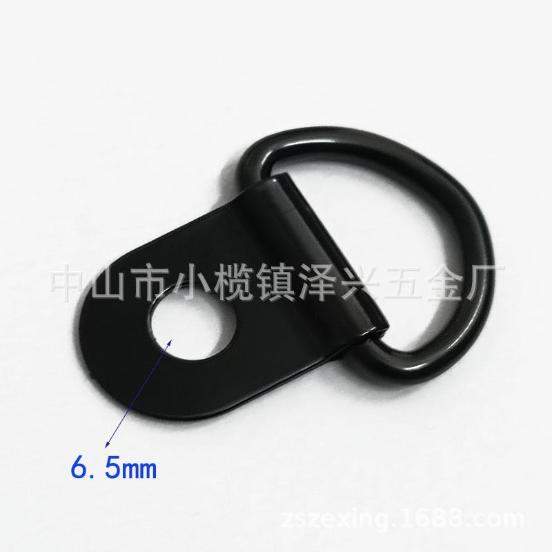 10pcs D Shape Pull Hook Tie Down Anchor Ring Iron Stainless Steel Cargo Tie Down Ring for Truck Trailers RV Boats Accessories