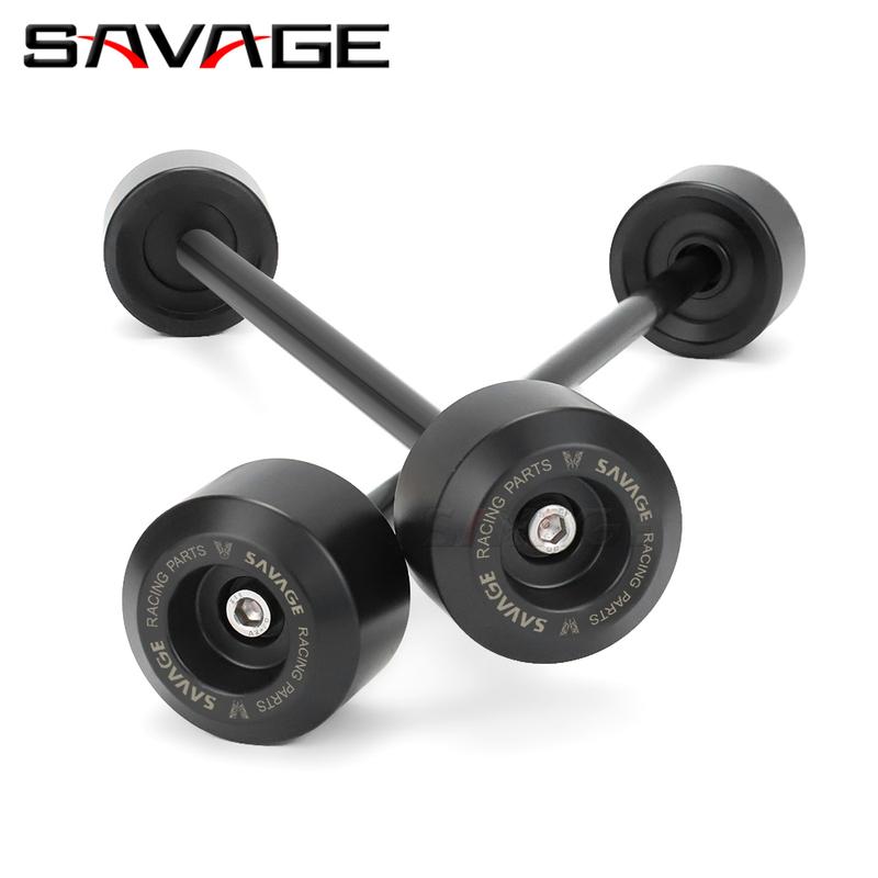 For SUZUKI GSR750 GSXS750 Axle Fork Crash Slider Front Rear GSXS GSX-S 750 GSR 600 Motorcycle Wheel Hub Anti Collision Protector