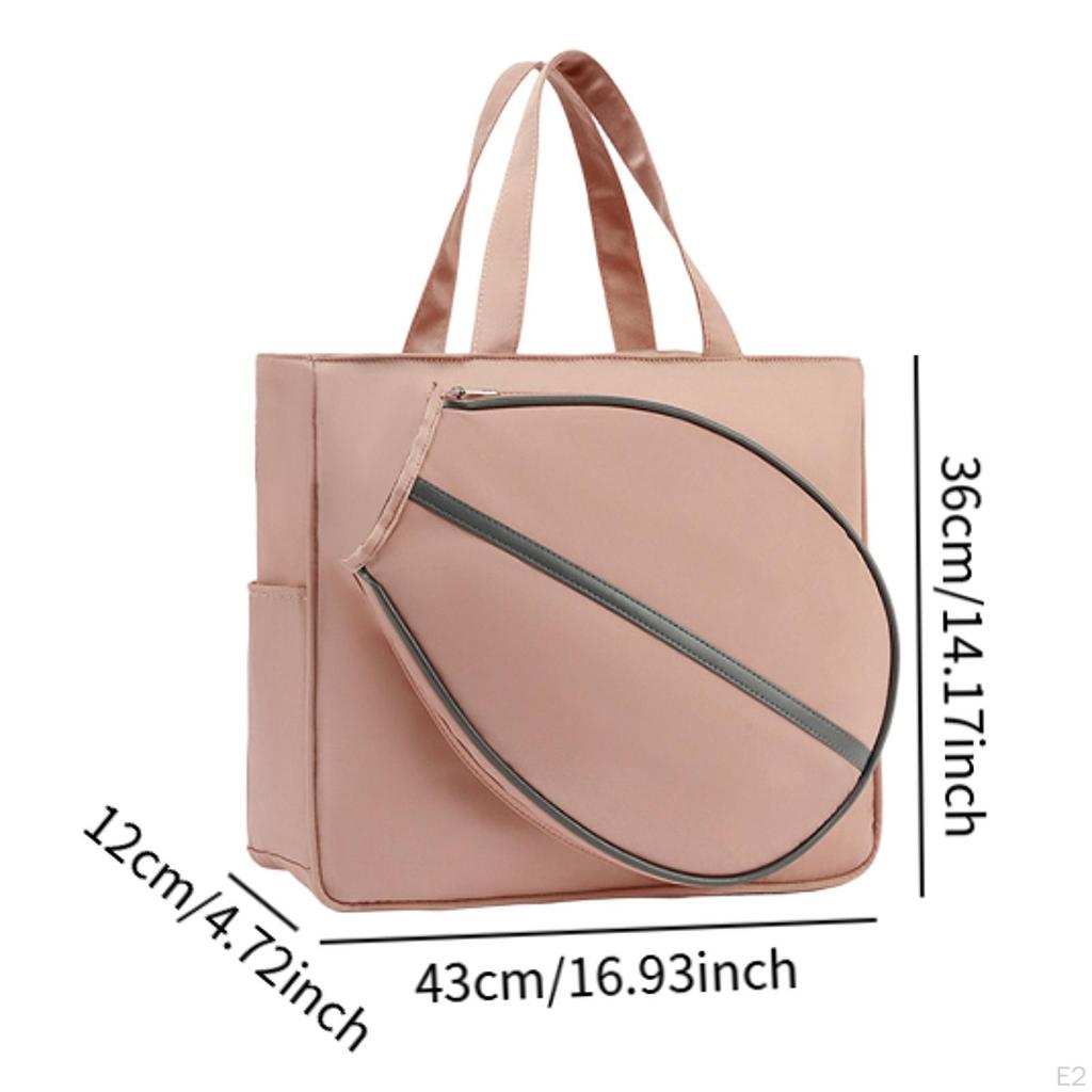 Tennis Tote Bag Badminton Multipurpose Carrying for Women Men Large Professional Storage Fitness