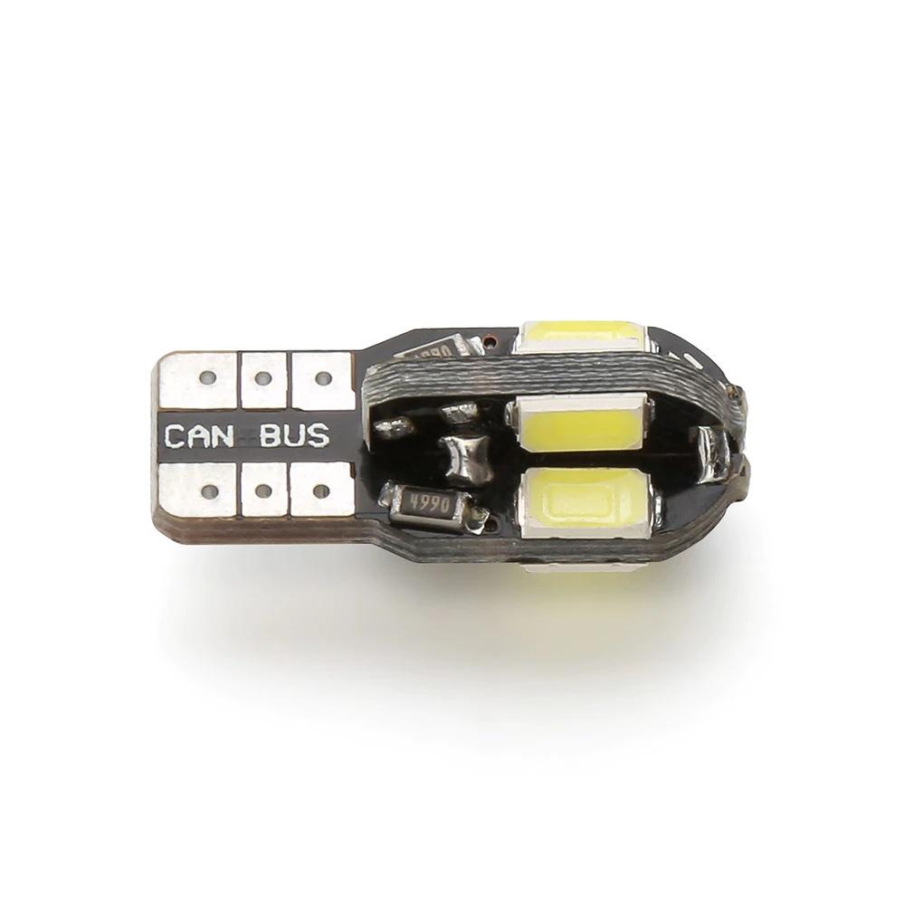 5PCS/Set Led Car Interior Bulb Error Free T10 White 5730 8SMD LED 12V Car Side Wedge Light