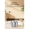 ROJECO Stainless Steel Pet Drinking Fountain Auto Cat Water Fountain Smart Pet Water Dispenser with Pump for Dog Cat Drink Bowl