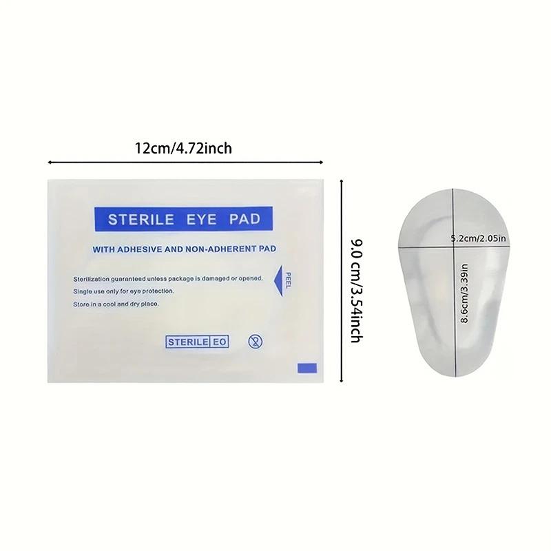 10 Pcs Medical Eye Patches Postoperative Sterile Adhesive Light Blocking Eye Pad Eyesight Protection Amblyopia Correction Patches