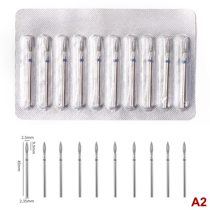 10Pcs Milling Cutter For Manicure Electric Nail Drill Bits Accessory Pedicure Machine Nail File Gel Remover Tool