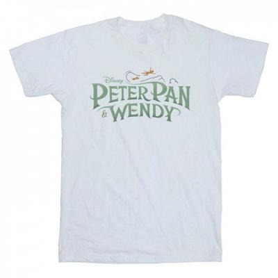Peter Pan And Wendy Mens Chest Logo Cotton T-Shirt