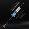 Electric Milk Frother Handheld Stainless Steel Mini Foam Maker for Coffee Hot Chocolate Black