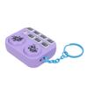   Keychain Colorful Lights DJ Disc Player Design Automatic Play and Self Press Mode Portable DJ Keyring