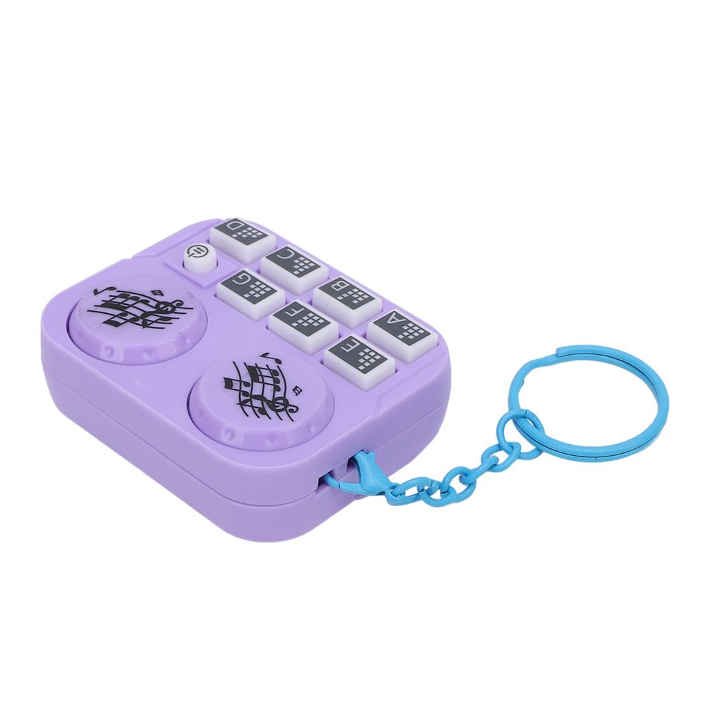 Keychain Colorful Lights DJ Disc Player Design Automatic Play and Self Press Mode Portable DJ Keyring