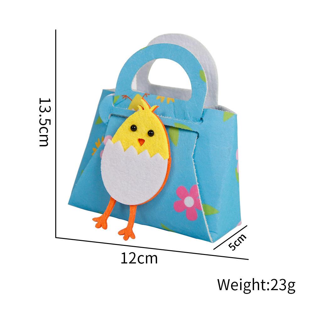 

Причудливые фетровые сумки «Зайчик» и «Цыпленок» для сладких угощений и праздничной подарочной упаковки Chick Tote B
