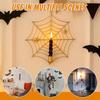 Spider Web Candle Holder Halloween Metal Wall-Mounted Spiderweb Taper Candle Holder for Gothic Home Decor