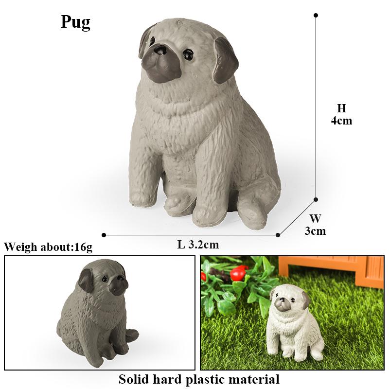 Oenux Farm Model Pig Hen Rabbit Shiba Inu Goat Action Figures Poultry Animals Figurine PVC Miniature Home decor Lovely Kids Toy