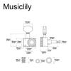 Musiclily Pro 6-Pin Locking Tuners for Fender Strat/Telecaster Electric Guitars, Chrome