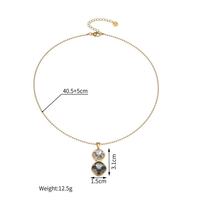 Cross Geometric Zircon Necklace - Non-fading Titanium Steel Women s Fashion Jewelry
