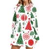 Women's Casual Long Sleeve Christmas Print Hoodie for Winter Holiday