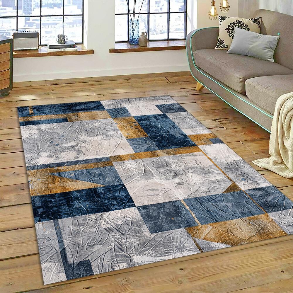 

2025 New Style Bohemian Abstract Fashion Modern Art Carpet Rug for Living Room Bedroom Home Sofa Decoration,Non-slip Floor Mat 40x60cm( 15x23in )
