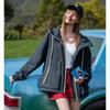 TonLion Women's Hooded Longline Jacket