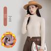 Women's Plush Thickened Half-High Collar Top - Stylish Autumn/Winter 2023 Innerwear