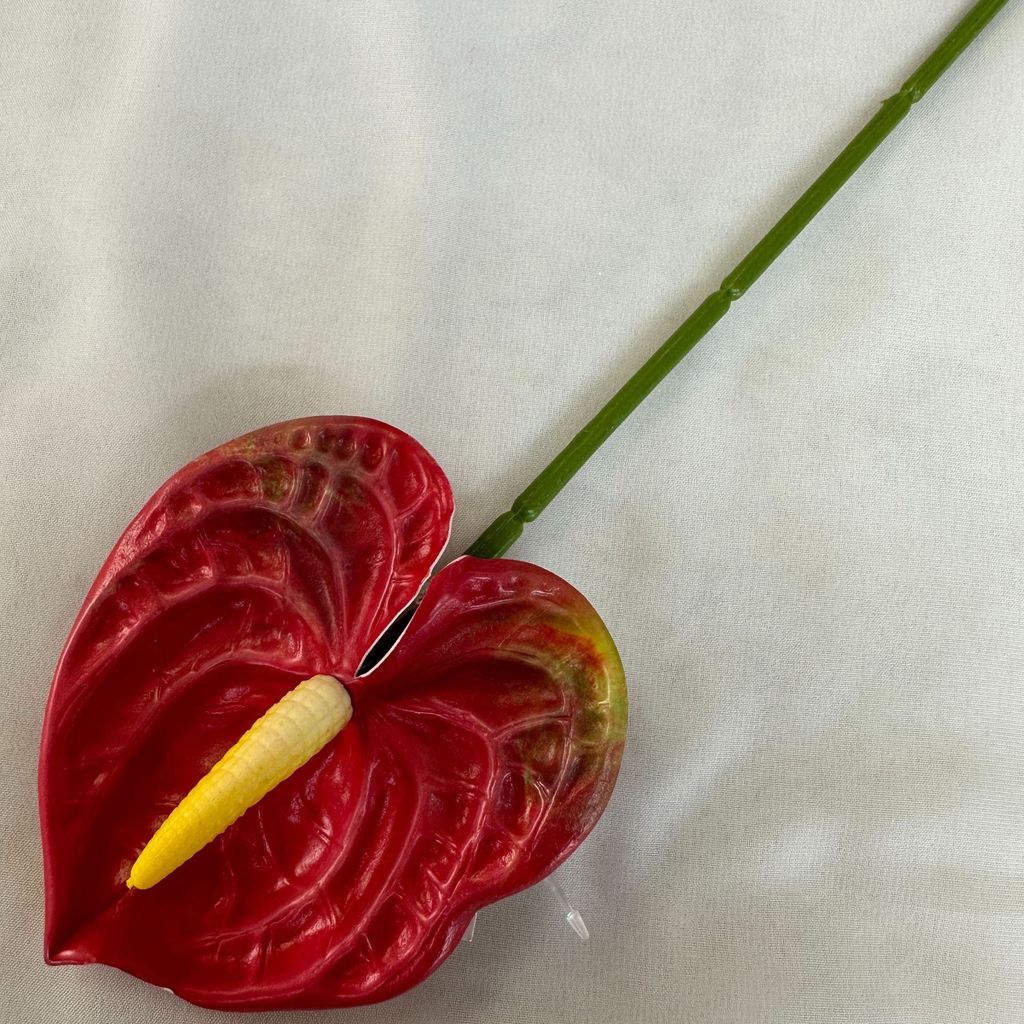 Anthurium Andraeanum Linden Fake Flower Diy Decoration For Modern Interior And Events