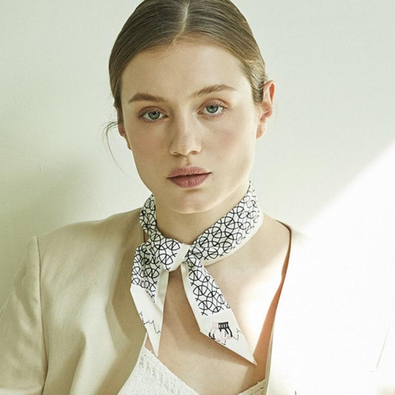 ANA MAISON Super Woman Silk Twilly Scarf [PMT-1392]