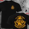 Marine Corps Special Forces Combat Diver Same Skull Pattern Print Short Sleeve Cotton T-Shirt Men's and Women's