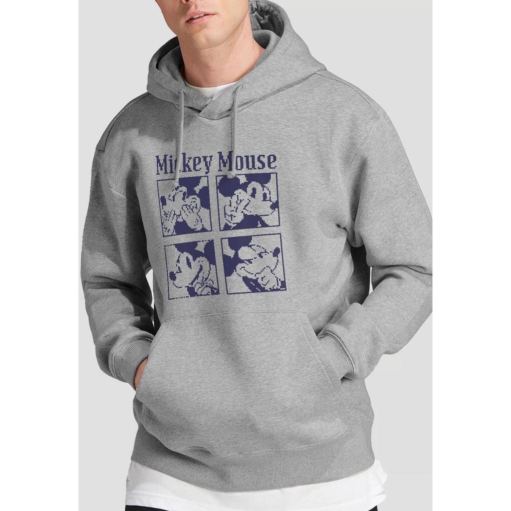 Disney Mens Mickey Mouse Pixelated Hoodie