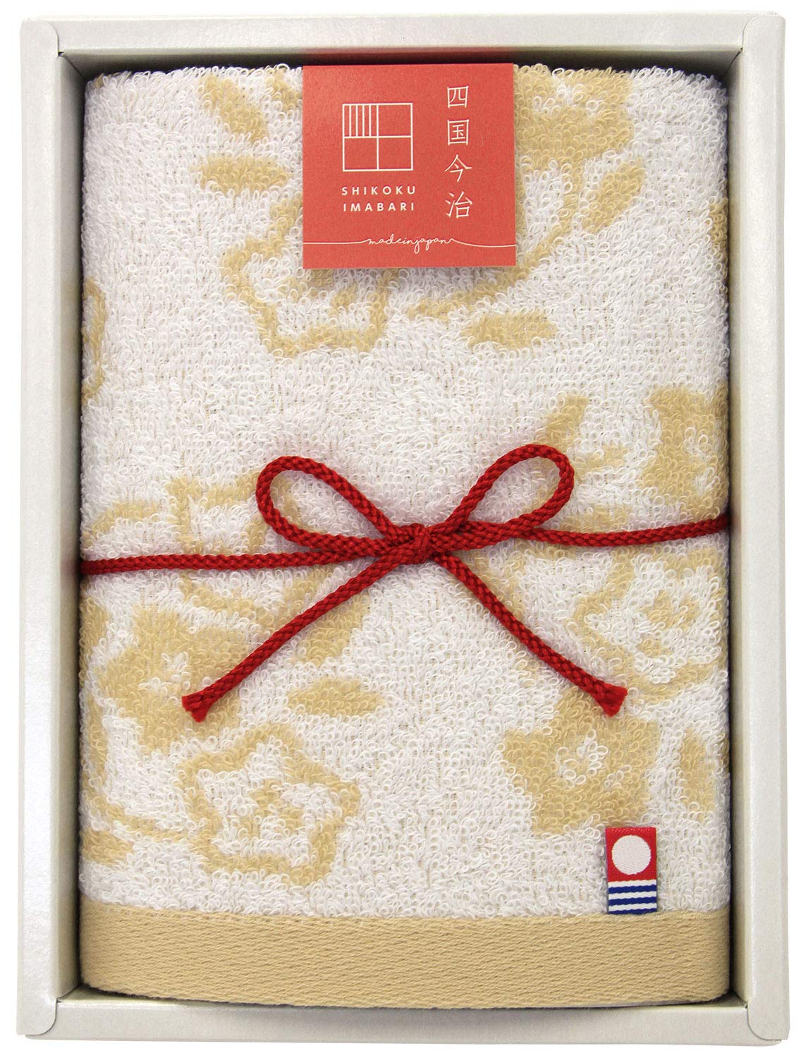 

Hayashi Towel Gift Hand Towel 1 Piece 34 x 35cm Made in Japan Greeting Gift Shikoku Imabari Kaori Kikyo Beige GI052328 Approx.