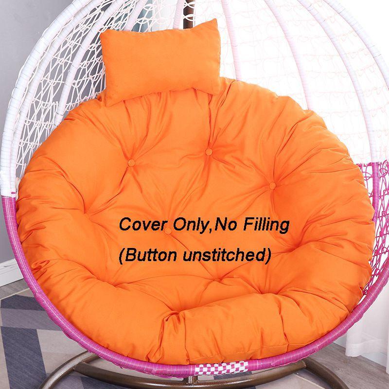 Rattan Swing Chair Cushion Hanging Egg Chair Soft Mat Pad Cover Inoutdoor Patio